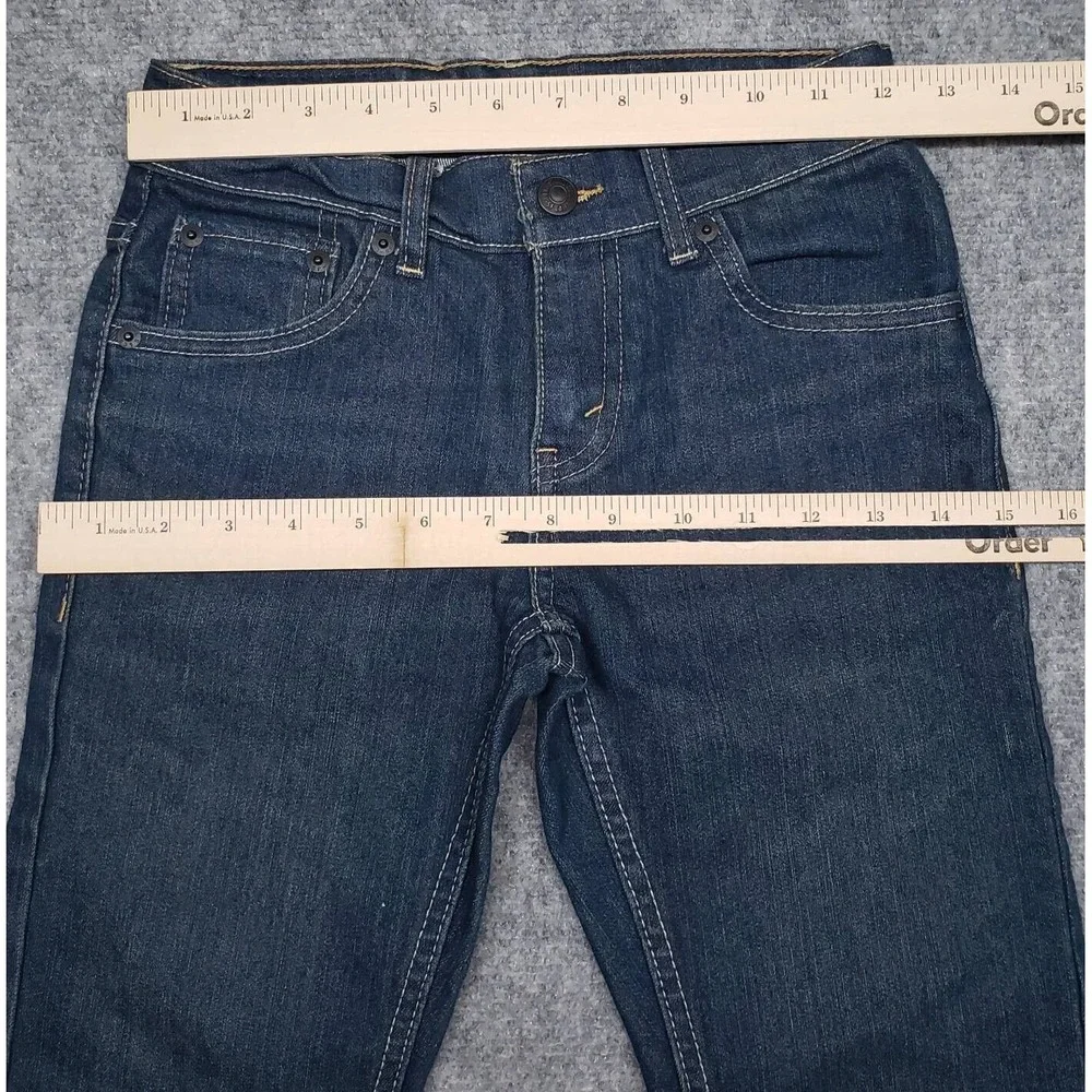 Levis 511 Slim Jeans Boys 10 Reg 25X26 Blue Straight Leg Pockets Medium Wash